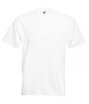 Чоловіча футболка щільна преміум біла 044-30 від компанії Інтернет-магазин молодіжного одягу "Bagsmen" - фото 1