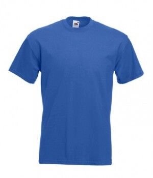Чоловіча футболка щільна преміум синя 044-51 від компанії Інтернет-магазин молодіжного одягу "Bagsmen" - фото 1