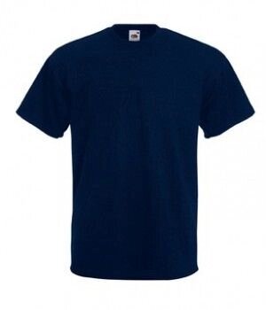 Чоловіча футболка щільна преміум темно-синя 044-AZ від компанії Інтернет-магазин молодіжного одягу "Bagsmen" - фото 1