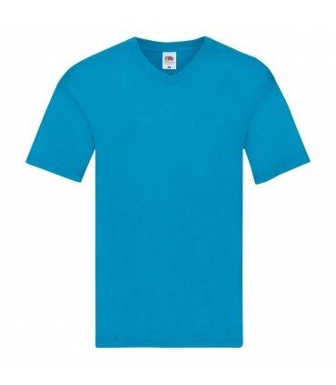 Чоловіча футболка тонка з V-подібним вирізом бірюзова 426-ZU від компанії Інтернет-магазин молодіжного одягу "Bagsmen" - фото 1
