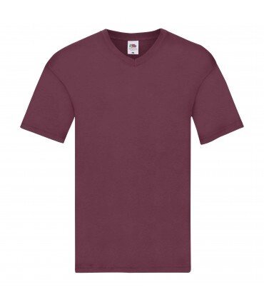 Чоловіча футболка тонка з V-подібним вирізом бордова 426-41 від компанії Інтернет-магазин молодіжного одягу "Bagsmen" - фото 1
