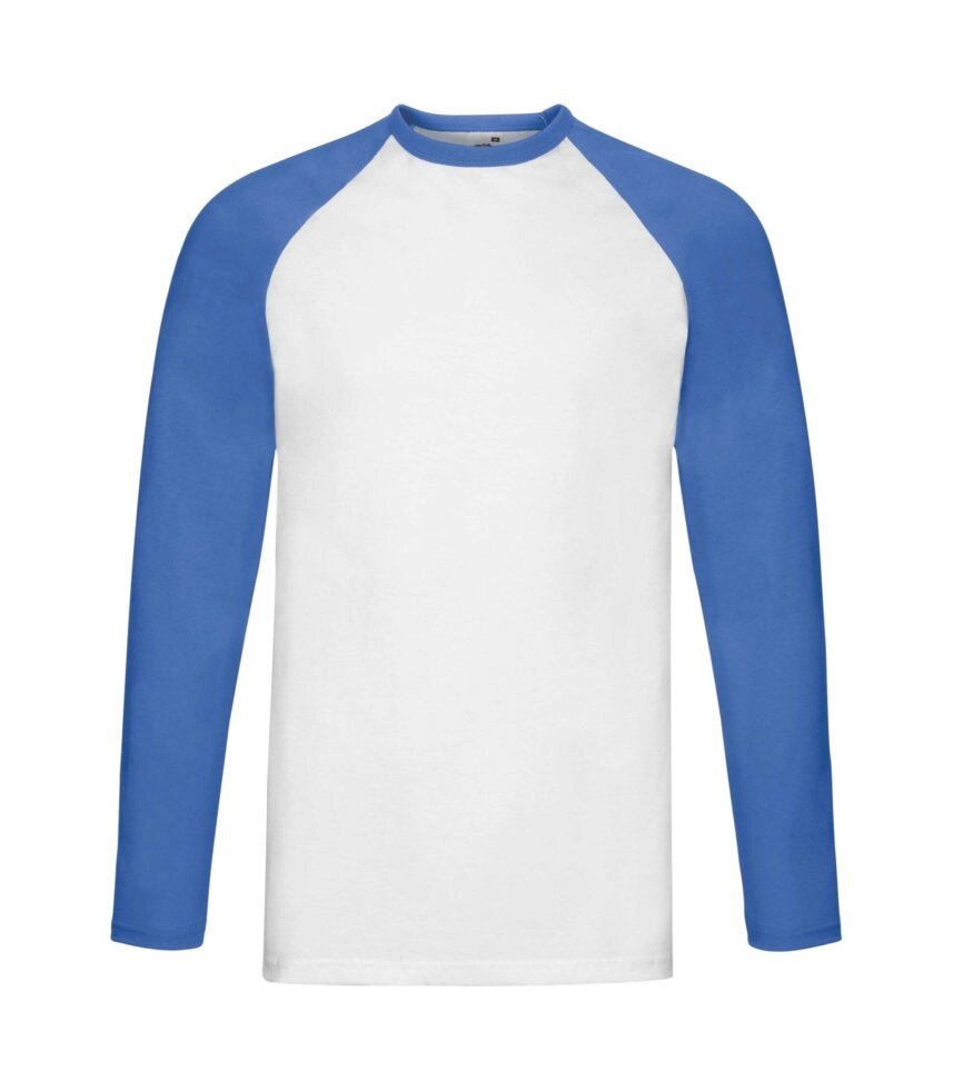 Чоловіча футболка з довгим рукавом синя 028-AW від компанії Інтернет-магазин молодіжного одягу "Bagsmen" - фото 1