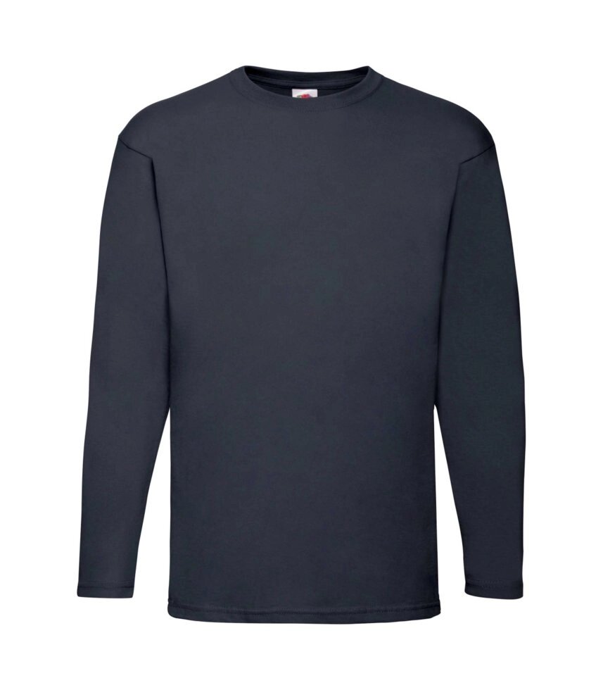 Чоловіча футболка з довгим рукавом темно-синя 038-AZ від компанії Інтернет-магазин молодіжного одягу "Bagsmen" - фото 1