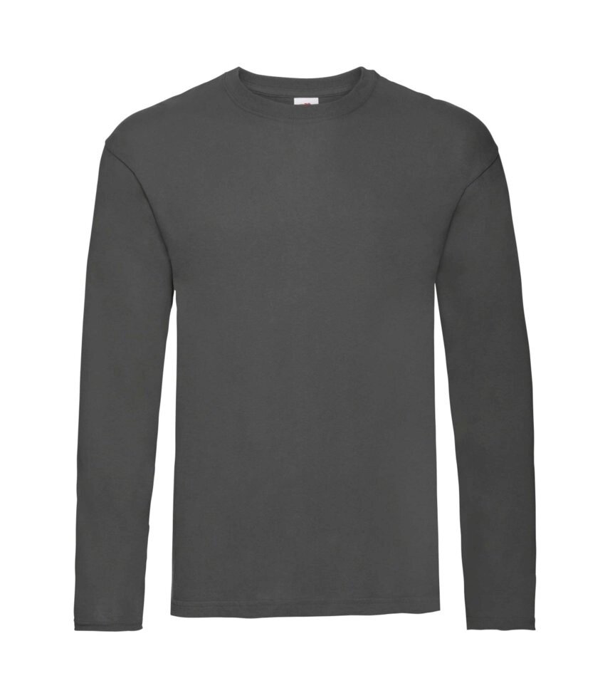 Чоловіча футболка з довгим рукавом тонка темно-сіра 428-GL від компанії Інтернет-магазин молодіжного одягу "Bagsmen" - фото 1