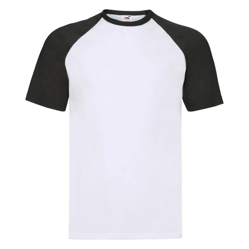 Чоловіча футболка з кольоровими рукавами біло-чорна 026-TH від компанії Інтернет-магазин молодіжного одягу "Bagsmen" - фото 1