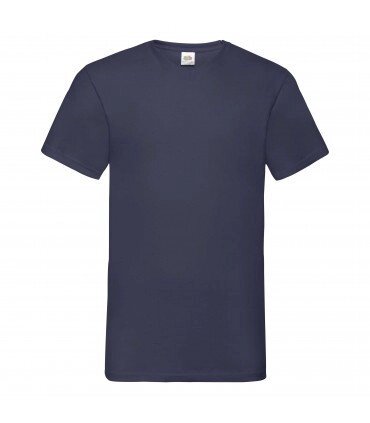 Чоловіча футболка з V-подібним вирізом темно-синя 066-AZ від компанії Інтернет-магазин молодіжного одягу "Bagsmen" - фото 1