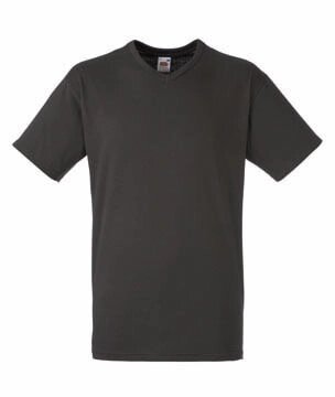 Чоловіча футболка з V-подібним вирізом темно-сіра 066-GL від компанії Інтернет-магазин молодіжного одягу "Bagsmen" - фото 1