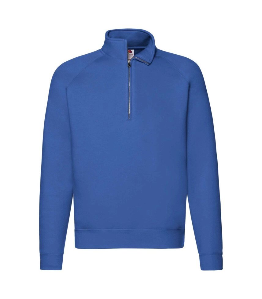 Чоловіча кофта преміум на короткій блискавці утеплена синя від компанії Інтернет-магазин молодіжного одягу "Bagsmen" - фото 1