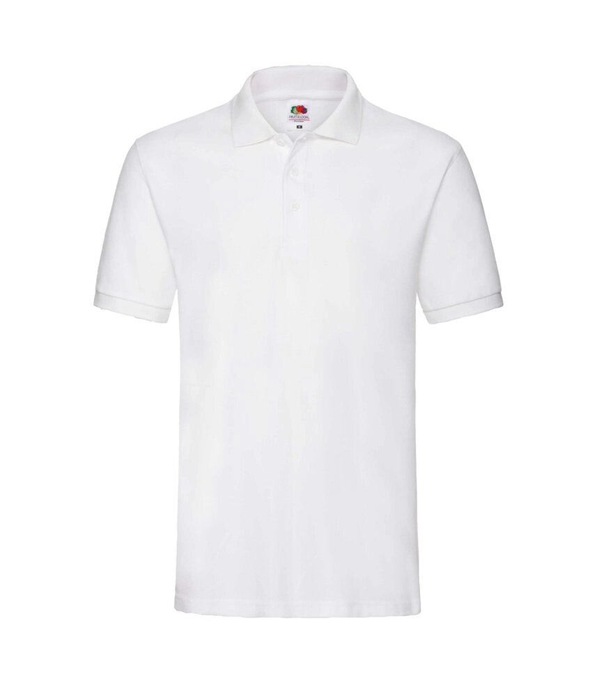 Чоловіча однотонна футболка поло біла 218-30 від компанії Інтернет-магазин молодіжного одягу "Bagsmen" - фото 1