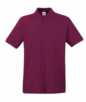 Чоловіча однотонна футболка поло бордова 218-41 від компанії Інтернет-магазин молодіжного одягу "Bagsmen" - фото 1