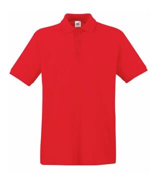 Чоловіча однотонна футболка поло червона 218-40 від компанії Інтернет-магазин молодіжного одягу "Bagsmen" - фото 1