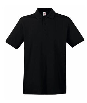 Чоловіча однотонна футболка поло чорна 218-36 від компанії Інтернет-магазин молодіжного одягу "Bagsmen" - фото 1