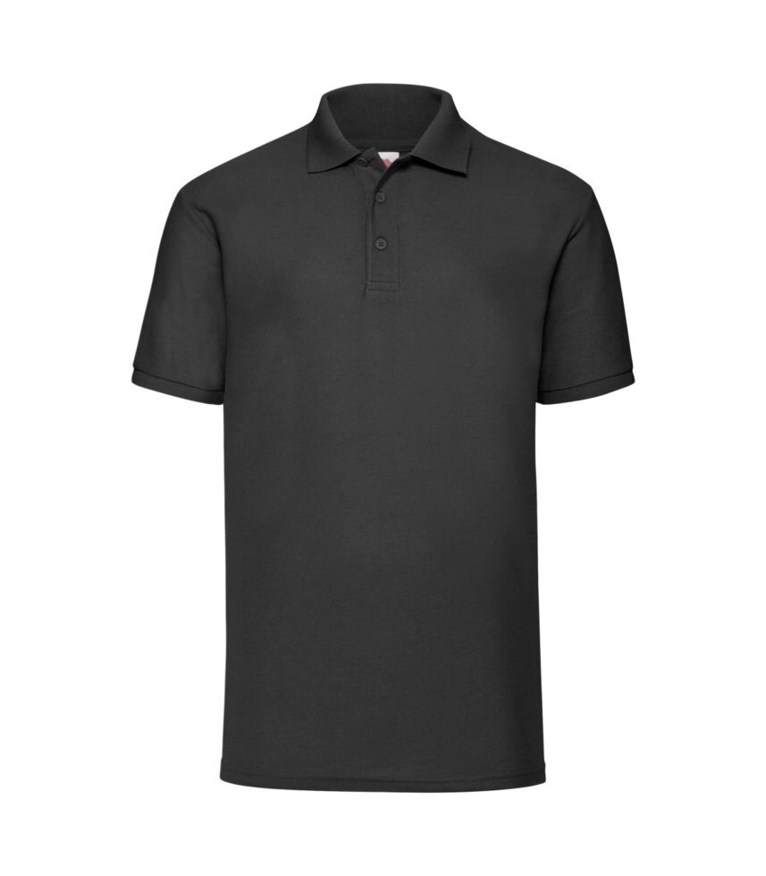 Чоловіча однотонна футболка поло чорна 402-36 від компанії Інтернет-магазин молодіжного одягу "Bagsmen" - фото 1