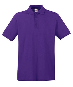 Чоловіча однотонна футболка поло фіолетова 218-PE від компанії Інтернет-магазин молодіжного одягу "Bagsmen" - фото 1