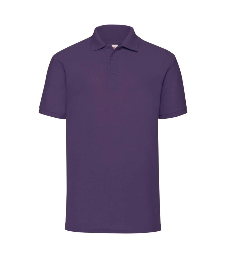 Чоловіча однотонна футболка поло фіолетова 402-PE від компанії Інтернет-магазин молодіжного одягу "Bagsmen" - фото 1