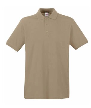 Чоловіча однотонна футболка поло хакі 218-3M від компанії Інтернет-магазин молодіжного одягу "Bagsmen" - фото 1