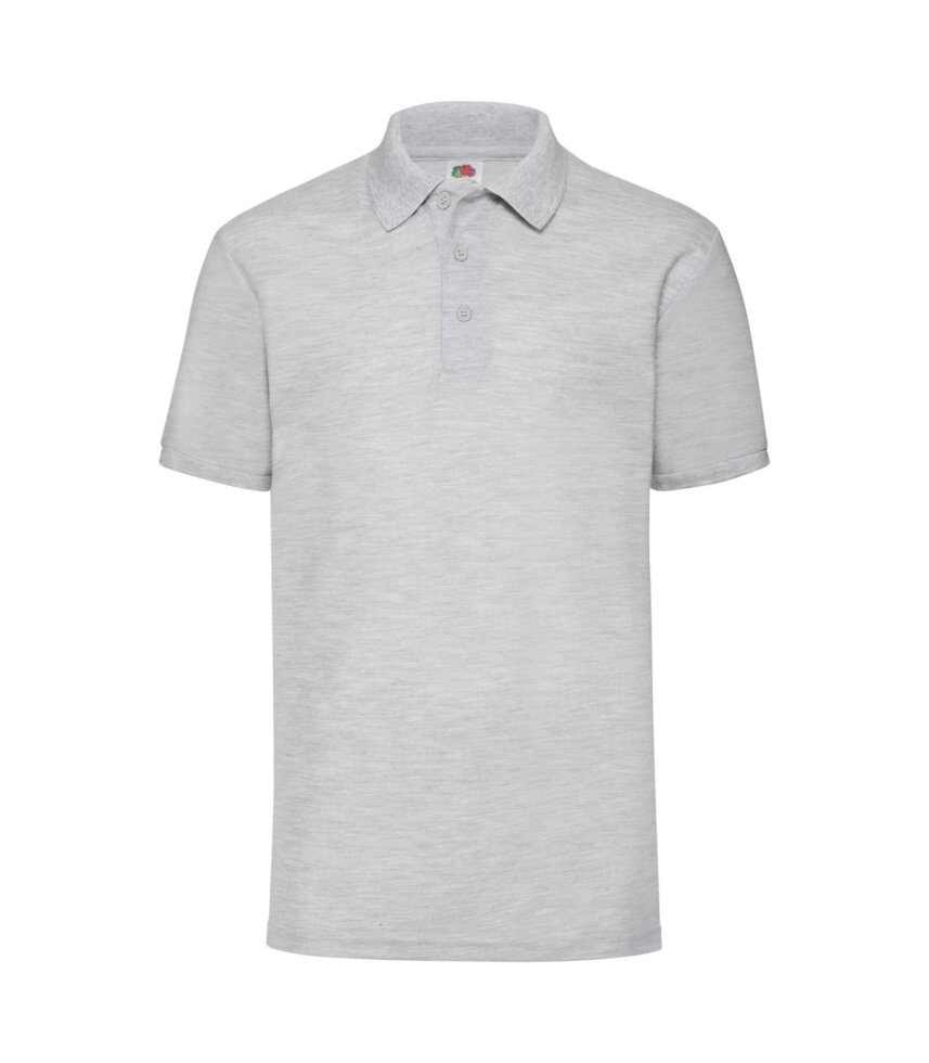 Чоловіча однотонна футболка поло світло-сіра 402-94 від компанії Інтернет-магазин молодіжного одягу "Bagsmen" - фото 1
