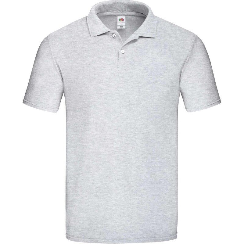 Чоловіча однотонна футболка поло світло сіра Original від компанії Інтернет-магазин молодіжного одягу "Bagsmen" - фото 1