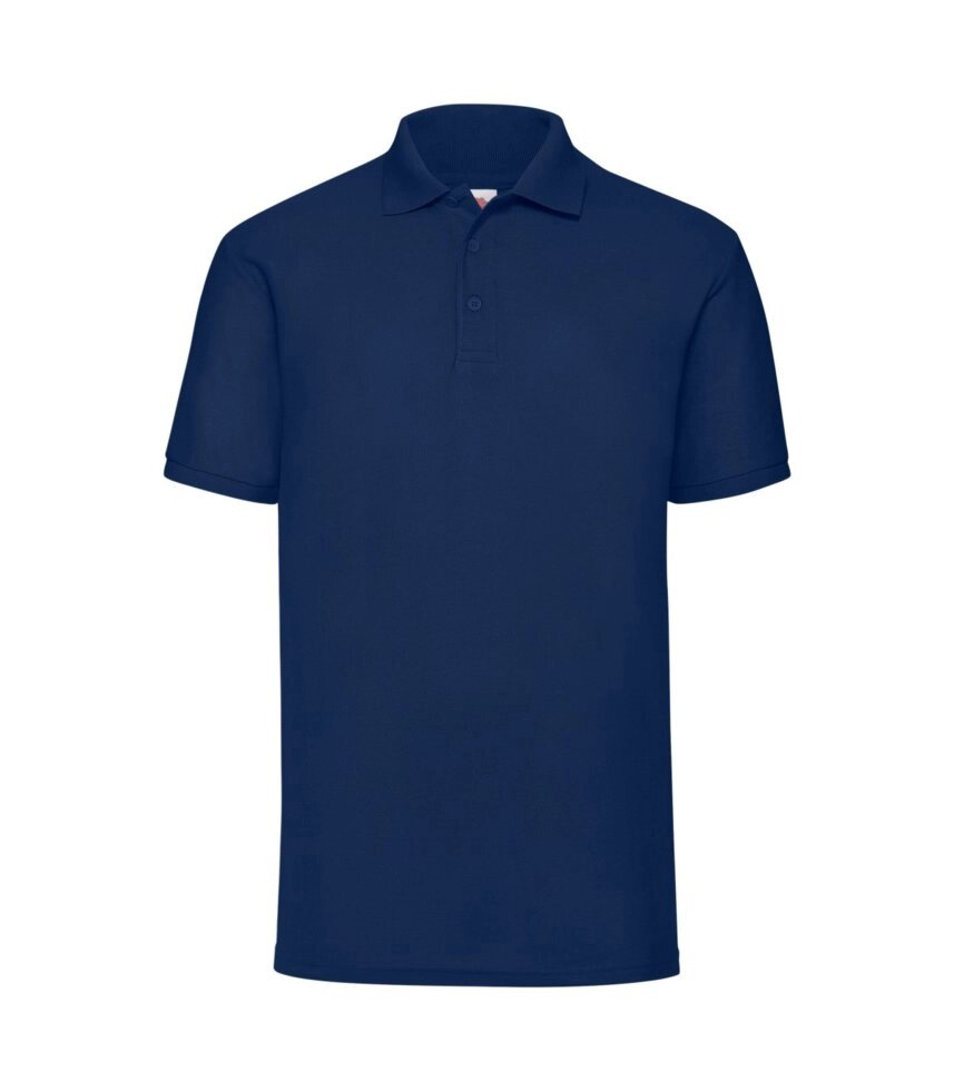 Чоловіча однотонна футболка поло темно синя 402-32 від компанії Інтернет-магазин молодіжного одягу "Bagsmen" - фото 1