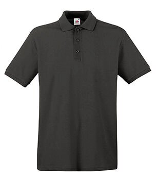 Чоловіча однотонна футболка поло темно-сіра 218-GL від компанії Інтернет-магазин молодіжного одягу "Bagsmen" - фото 1