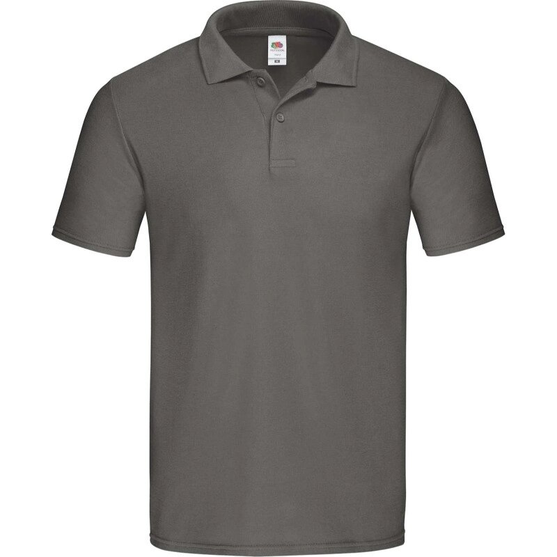 Чоловіча однотонна футболка поло темно сіра Original від компанії Інтернет-магазин молодіжного одягу "Bagsmen" - фото 1