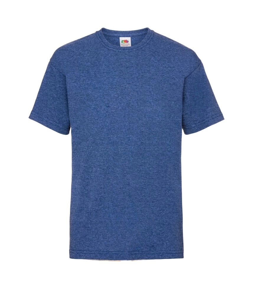 Детская футболка однотонная синяя меланж 033-R6 від компанії Інтернет-магазин молодіжного одягу "Bagsmen" - фото 1