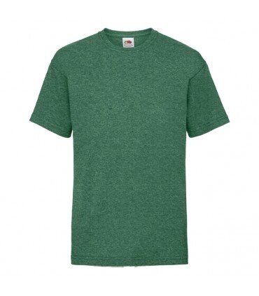 Детская футболка однотонная зеленая меланж 033-RX від компанії Інтернет-магазин молодіжного одягу "Bagsmen" - фото 1