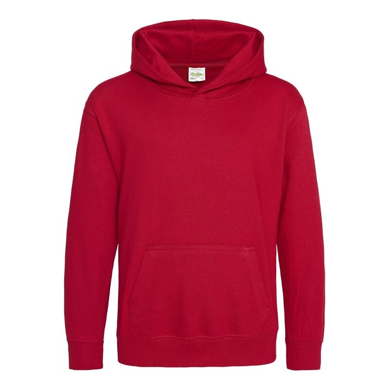 Детская толстовка с капюшоном утепленная красная Н31-40 ##от компании## Интернет-магазин молодежной одежды "Bagsmen" - ##фото## 1