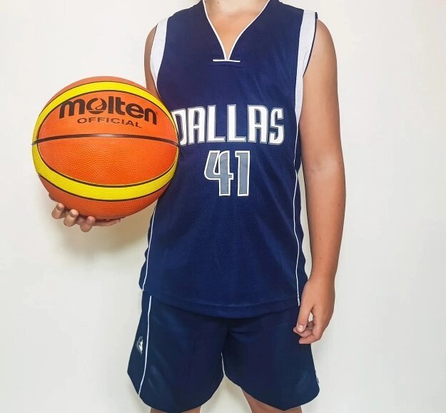 Дитяча баскетбольна форма DALLAS синя від компанії Інтернет-магазин молодіжного одягу "Bagsmen" - фото 1