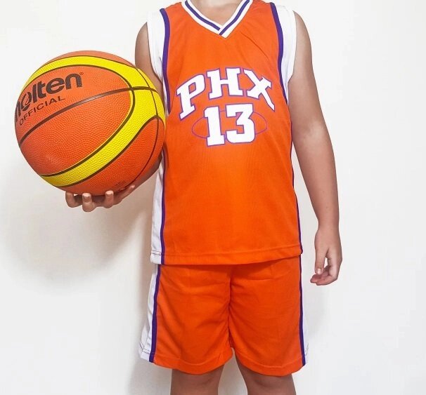 Дитяча баскетбольна форма PHOENIX SUNS помаранчева від компанії Інтернет-магазин молодіжного одягу "Bagsmen" - фото 1