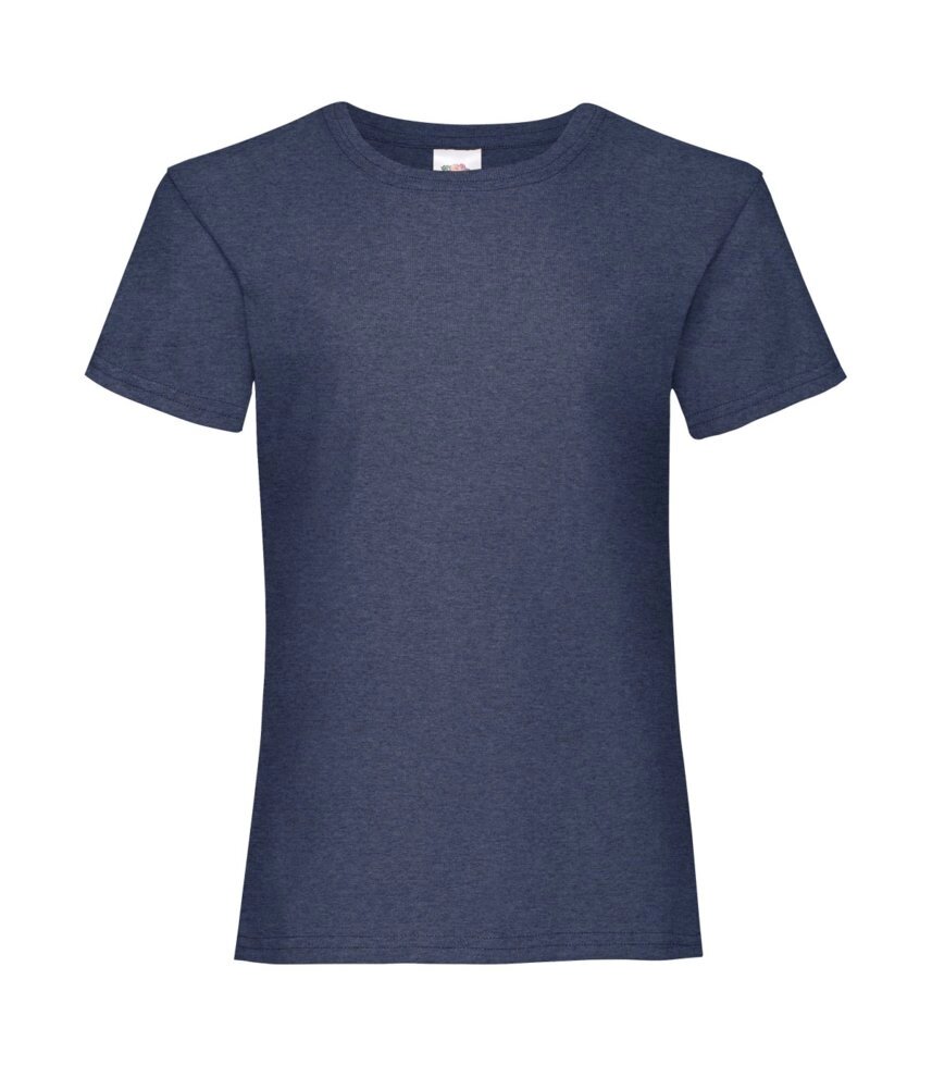 Дитяча футболка для дівчаток темно-синя меланж 005-VF від компанії Інтернет-магазин молодіжного одягу "Bagsmen" - фото 1