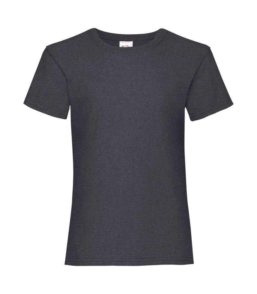 Дитяча футболка для дівчаток темно-сіра меланж 005-HD від компанії Інтернет-магазин молодіжного одягу "Bagsmen" - фото 1