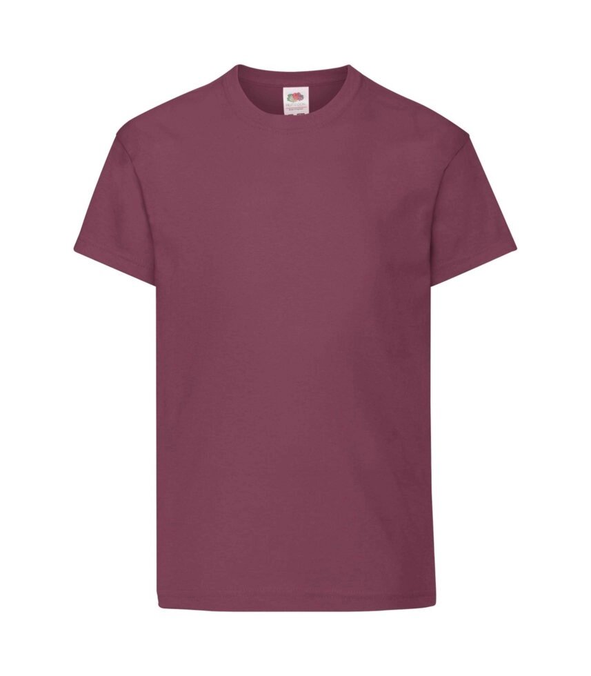 Дитяча футболка хлопок бордова 019-41 від компанії Інтернет-магазин молодіжного одягу "Bagsmen" - фото 1