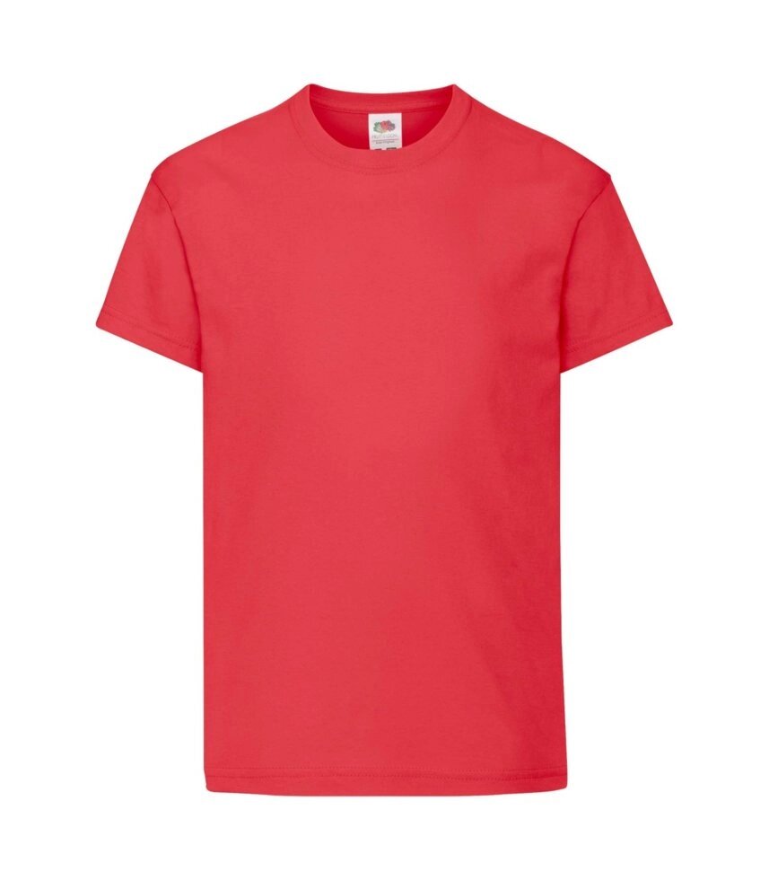 Дитяча футболка хлопок червона 019-40 від компанії Інтернет-магазин молодіжного одягу "Bagsmen" - фото 1