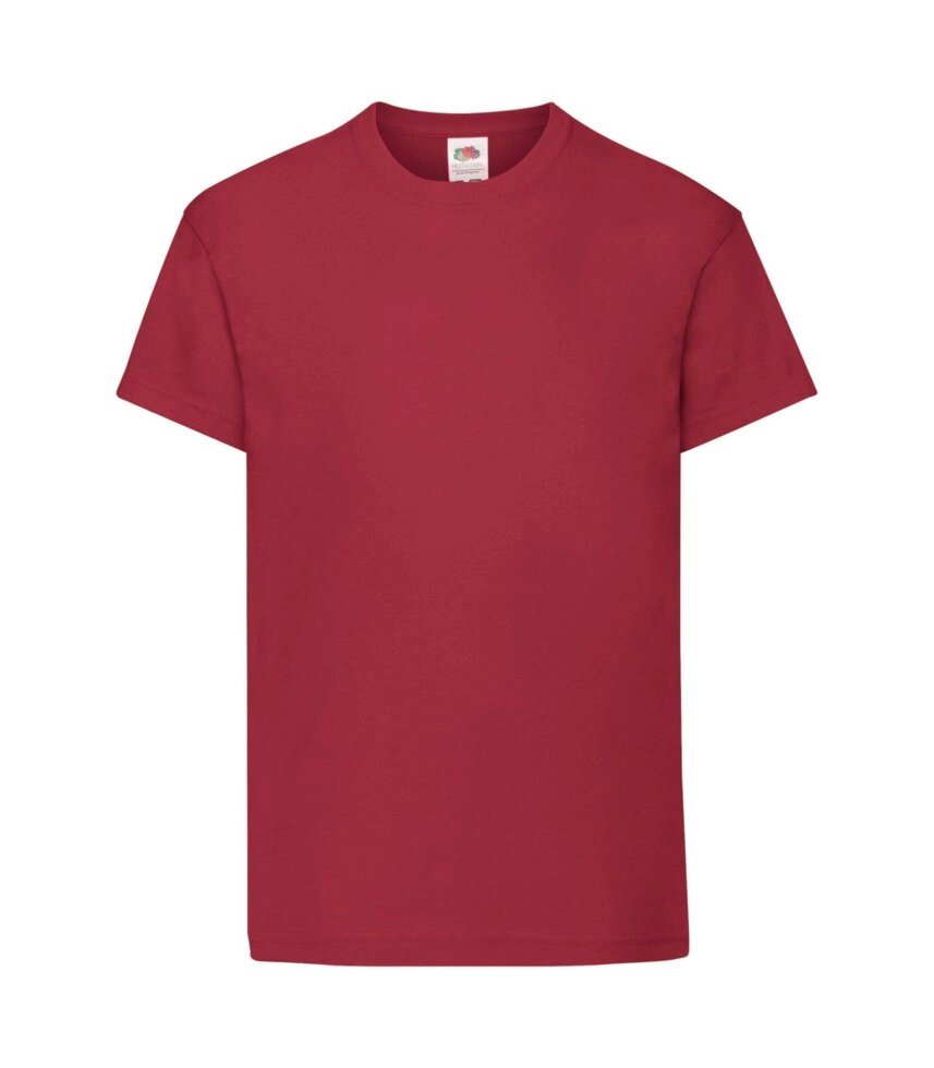 Дитяча футболка хлопок темно-червона 019-BX від компанії Інтернет-магазин молодіжного одягу "Bagsmen" - фото 1