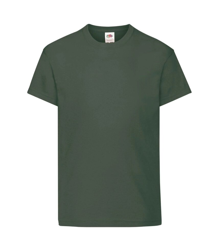 Дитяча футболка хлопок темно-зелена 019-38 від компанії Інтернет-магазин молодіжного одягу "Bagsmen" - фото 1