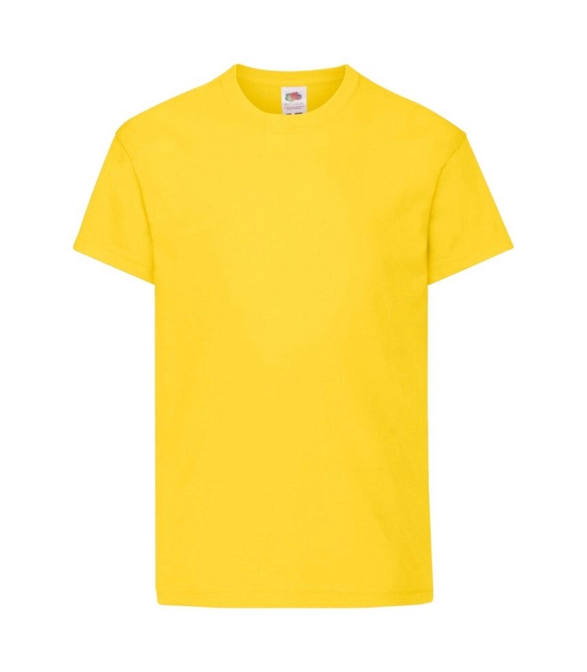 Дитяча футболка хлопок яскраво-жовта 019-K2 від компанії Інтернет-магазин молодіжного одягу "Bagsmen" - фото 1