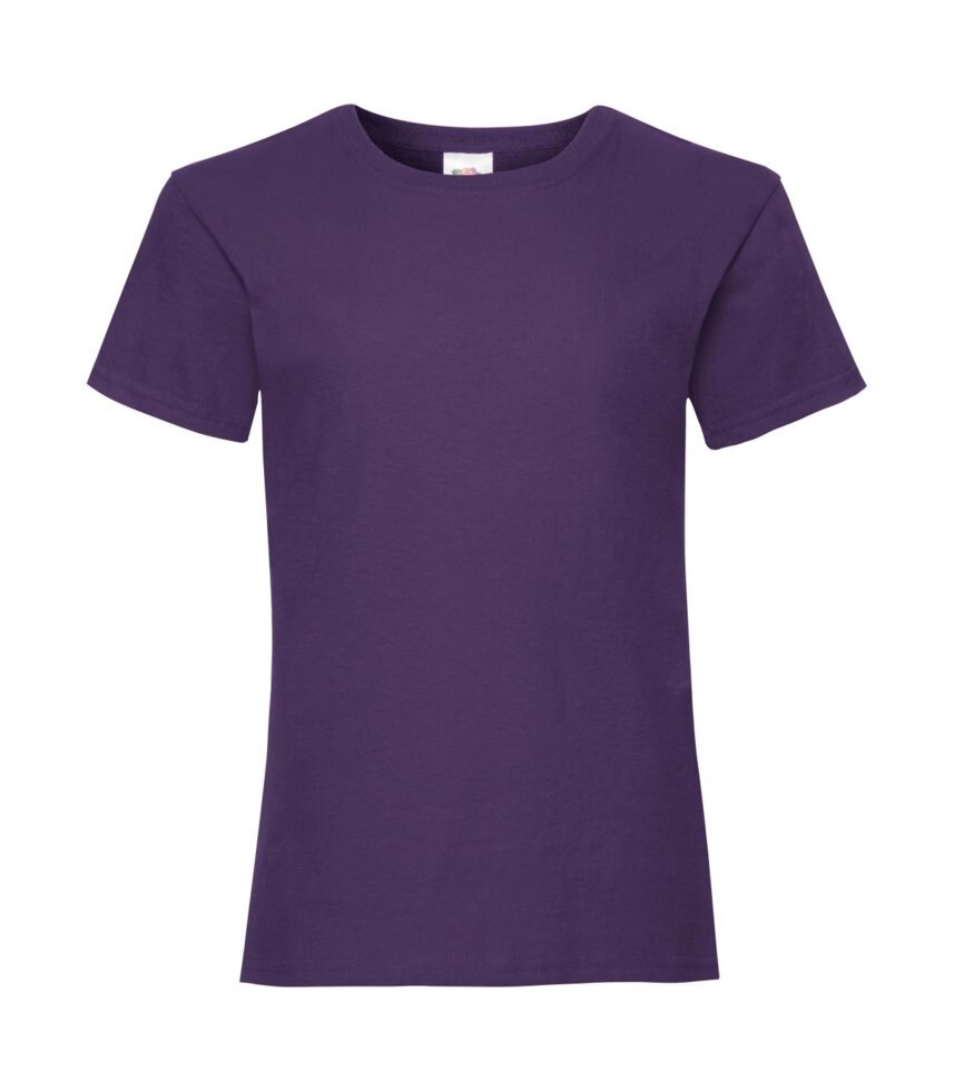 Дитяча футболка однотонна для дівчаток фіолетова 005-PE від компанії Інтернет-магазин молодіжного одягу "Bagsmen" - фото 1