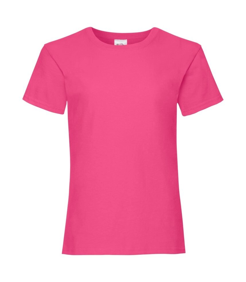 Дитяча футболка однотонна для дівчаток малинова 005-57 від компанії Інтернет-магазин молодіжного одягу "Bagsmen" - фото 1