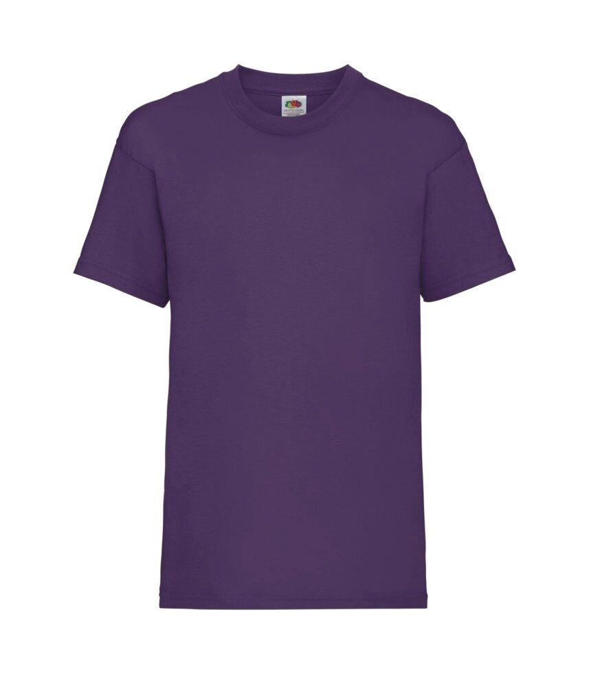Дитяча футболка однотонна фіолетова 033-PE від компанії Інтернет-магазин молодіжного одягу "Bagsmen" - фото 1