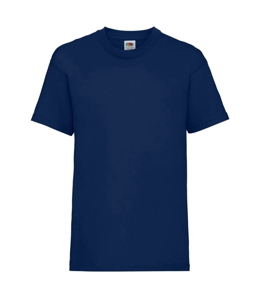 Дитяча футболка однотонна темно синя 033-32 від компанії Інтернет-магазин молодіжного одягу "Bagsmen" - фото 1