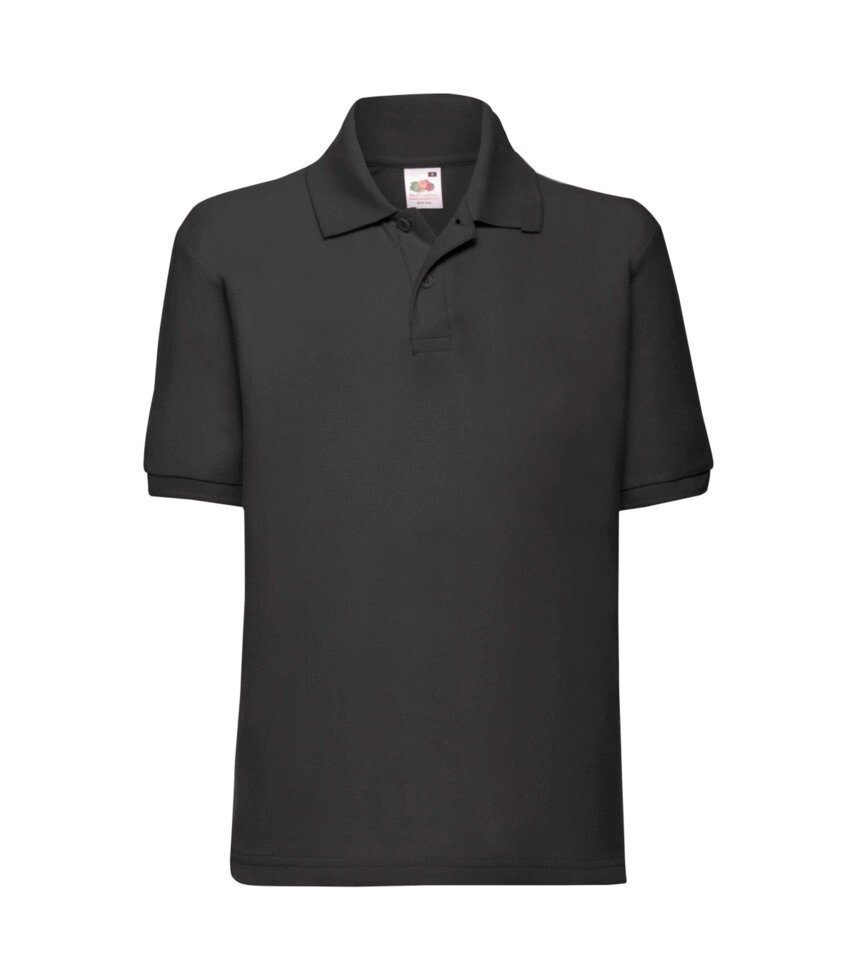 Дитяча футболка поло однотонна чорна 417-36 від компанії Інтернет-магазин молодіжного одягу "Bagsmen" - фото 1
