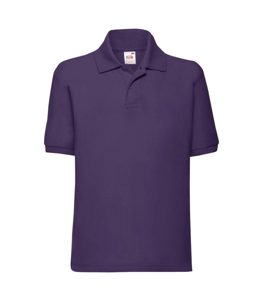 Дитяча футболка поло однотонна фіолетова 417-PE від компанії Інтернет-магазин молодіжного одягу "Bagsmen" - фото 1