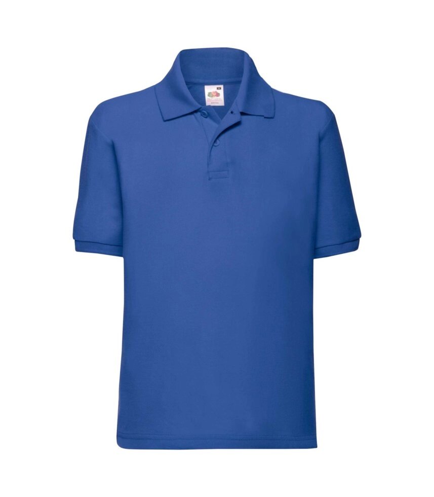 Дитяча футболка поло однотонна синя 417-51 від компанії Інтернет-магазин молодіжного одягу "Bagsmen" - фото 1
