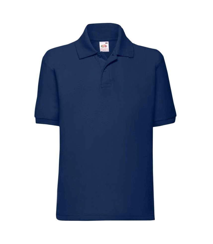 Дитяча футболка поло однотонна темно синя 417-32 від компанії Інтернет-магазин молодіжного одягу "Bagsmen" - фото 1