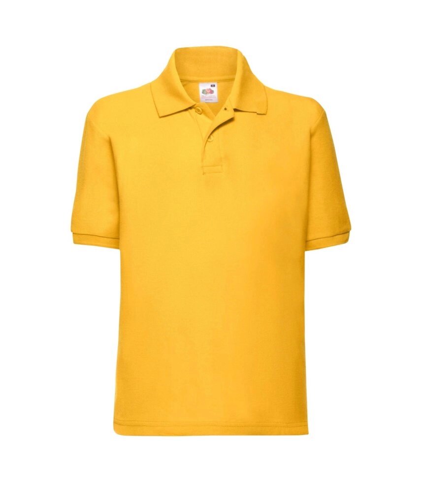 Дитяча футболка поло однотонна жовта 417-34 від компанії Інтернет-магазин молодіжного одягу "Bagsmen" - фото 1