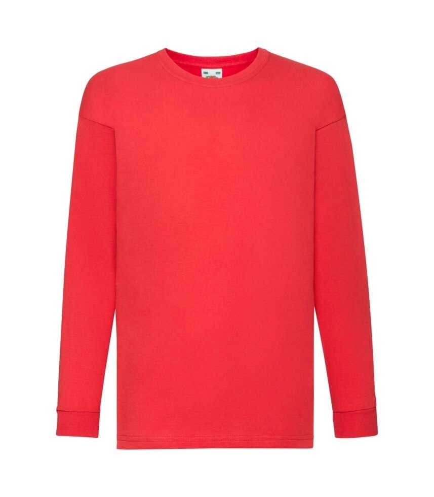 Дитяча футболка з довгими рукавами червона 007-40 від компанії Інтернет-магазин молодіжного одягу "Bagsmen" - фото 1