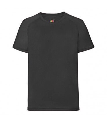 Дитяча спортивна футболка однотонна чорна 013-36 від компанії Інтернет-магазин молодіжного одягу "Bagsmen" - фото 1