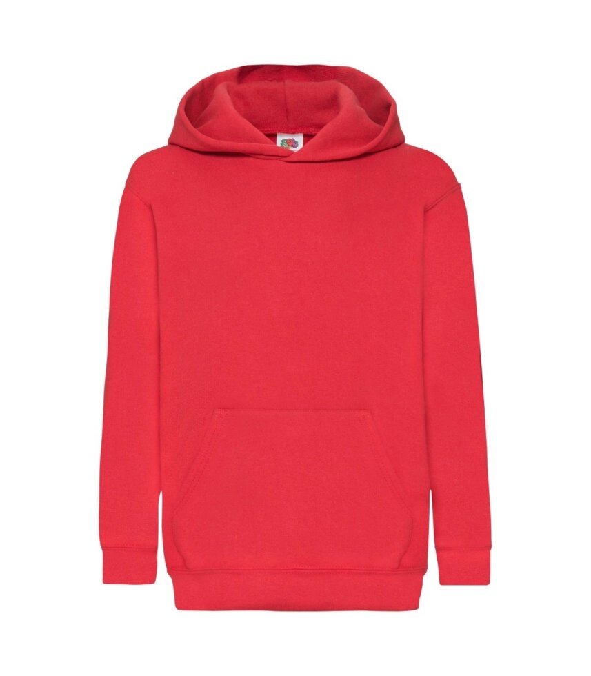 Дитяча толстовка з капюшоном утеплена преміум червона 037-40 від компанії Інтернет-магазин молодіжного одягу "Bagsmen" - фото 1