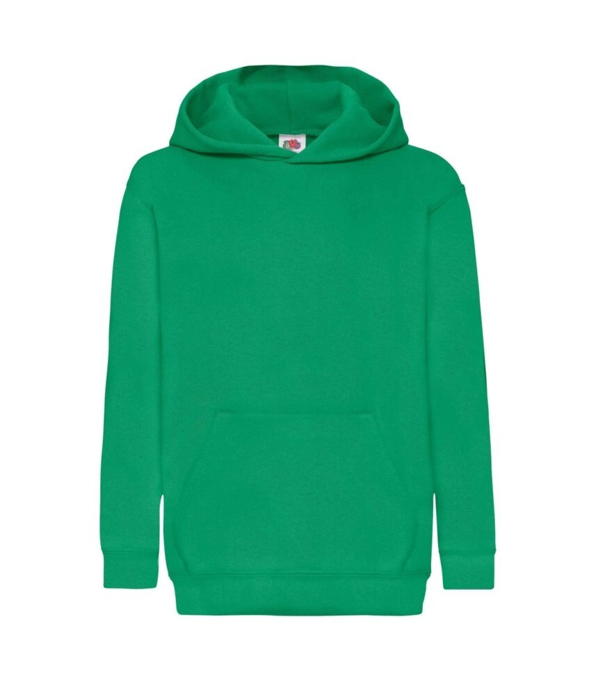 Дитяча толстовка з капюшоном утеплена зелена 043-47 від компанії Інтернет-магазин молодіжного одягу "Bagsmen" - фото 1
